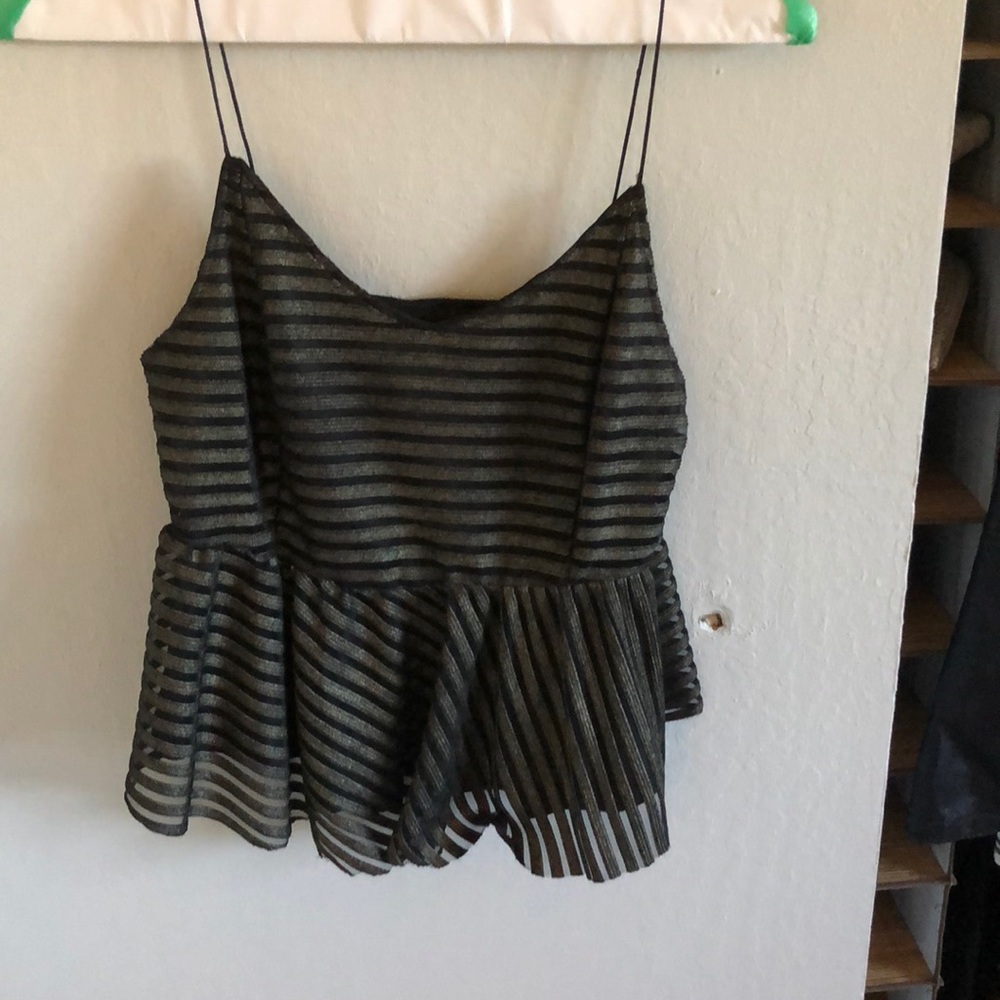 Peplum tank top